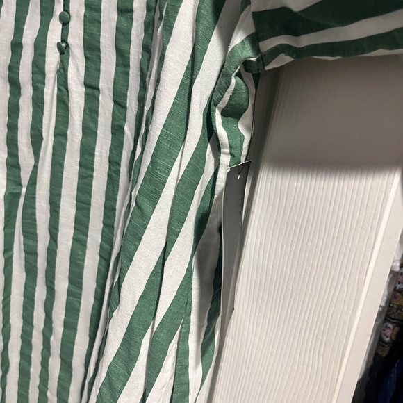POMANDER PLACEGreen Stripe Maryse Mini Caftan sz XL - Picture 6 of 9
